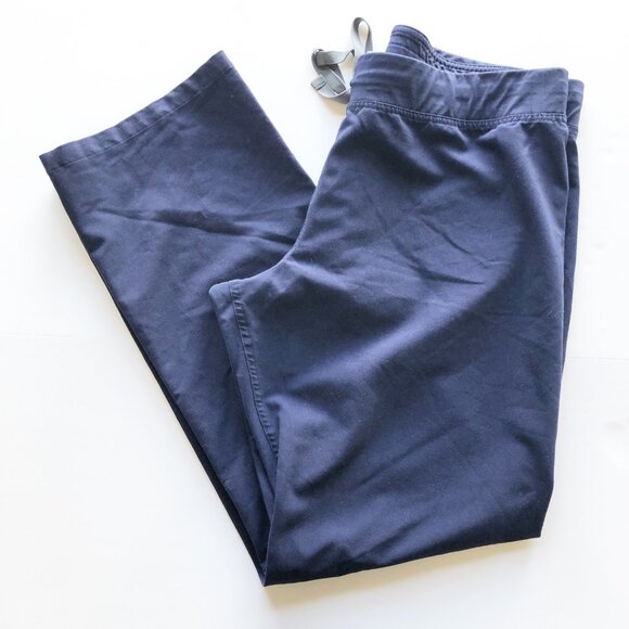 FIGS Livingston Navy Blue Straight Leg Classic Scrub Pants Womens Large Tall - Picture 2 of 9